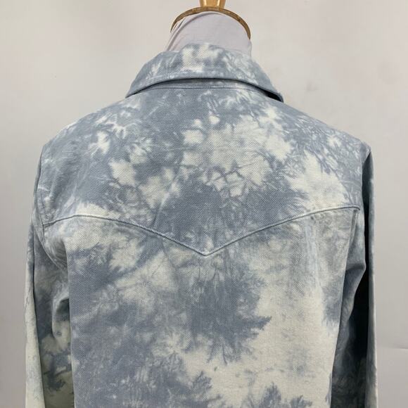 Levis Shirt Womens S Small Breeze White Pearl Snap Buttons Long Sleeves Western - Picture 6 of 12